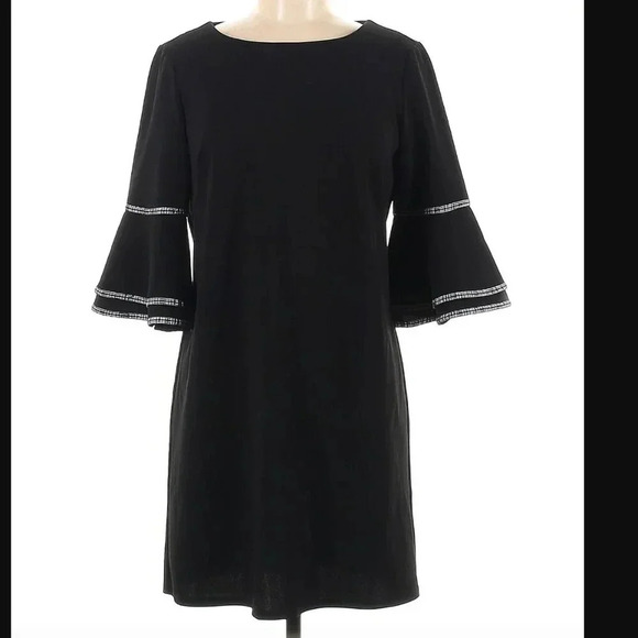 Sharagano Bell Sleeve Sheath Dress - Picture 5 of 8